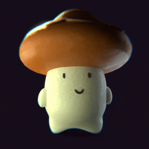 Adventures of Fungii 3D project, Fungii the mushroom character turnaround | Created by Henrik Veres , #henrikveres #avianbrothers